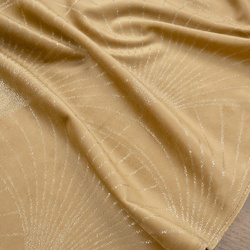 Baršunasti nadstolnjak 35x220 s velikim art deco lepezastim uzorkom Blink 14