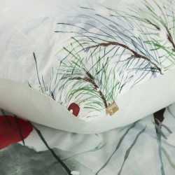 Set božićne posteljine 220x200 Robin od mikrovlakana, ukrašen božićnim printom