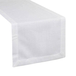 Nadstolnjak bijeli s ukrasnim rubom 40x180 Stella 2