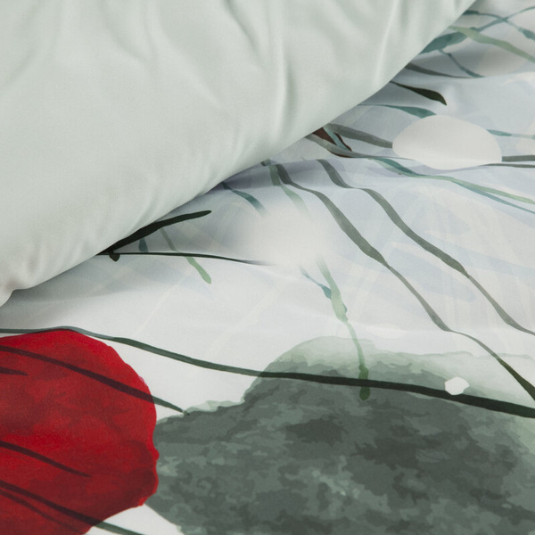 Set božićne posteljine 140x200 od mikrovlakana, ukrašen božićnim printom