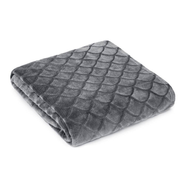 Deka siva 200x220 mekana i ugodna na dodir s 3D efektom DESIGN 91