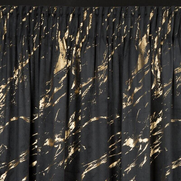 Gotova zavjesa 140x270 od baršuna ukrašena sjajnim mramorom Molly