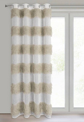 Zavjesa 140x250 od gaze ukrašena moher koncem Margaret 3