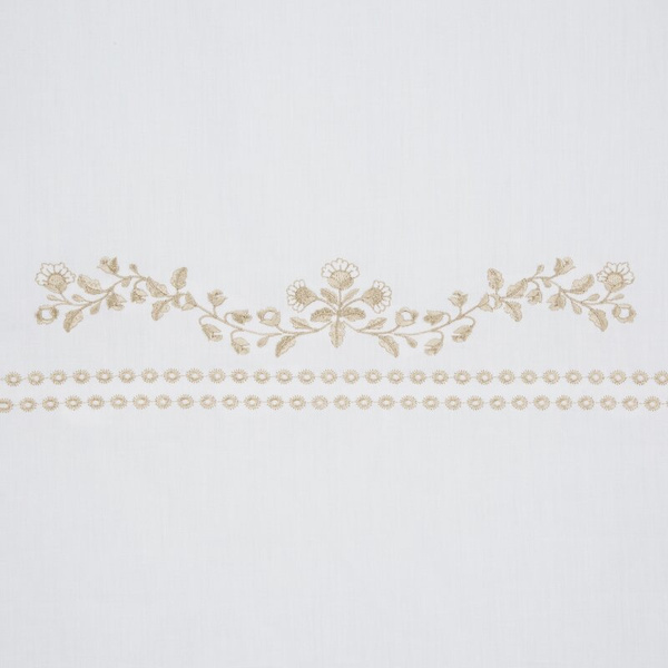 Ekskluzivna posteljina od egipatskog pamučnog makosatena ukrašena suptilnim vezom 160x200 cm, kolekcija REINA