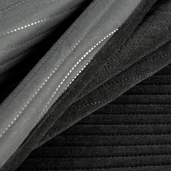 Prekrivač od ​​baršuna 240x220 cm, prošiven vrućim prešanjem s geometrijskim uzorkom - VELVET2