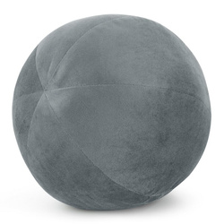 Ukrasni jastuk, kugla O 24 cm od baršuna s kontrastnim rubom Gaja  