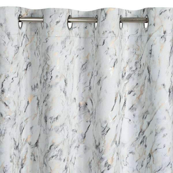 Gotova zavjesa za zamračivanje 140x250 ukrašena mramornim tiskom Sancy 