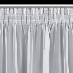 Bijela zavjesa s cvjetnom aplikacijom 140x270 cm AVRIL 