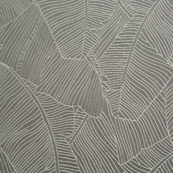 Sivi nadstolnjak 40x140 sa jacquard uzorkom listova banane Isla