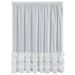 Zavjesa od etamina, ukrašena volanima na dnu 300x250 na traci Dani