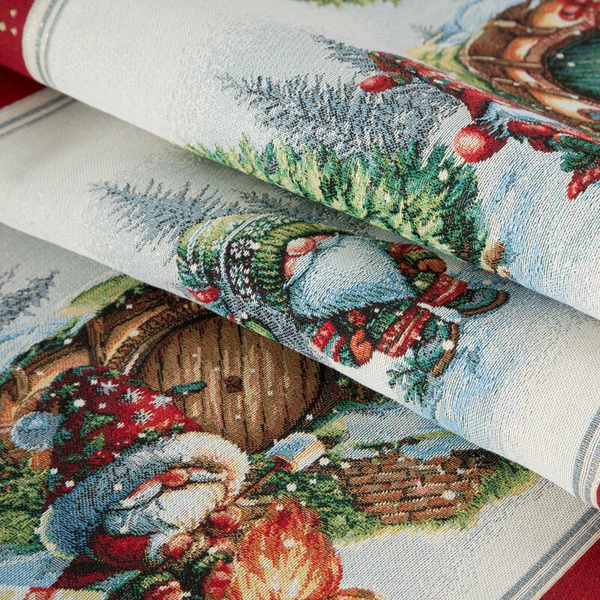 Tapiserijski nadstolnjak 45x140 cm ukrašen božićnim motivom