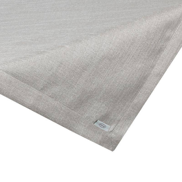 Sivi stolnjak sa ukrasnim rubom i zlatnim koncem 85x85 Stella 2