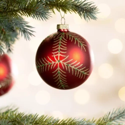 Staklena kugla za božićno drvce ∅ 8cm
