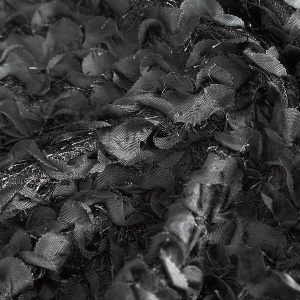 EVA MINGE gotova zavjesa 135x250 izrađena od šifona ukrašena moher koncem i suptilnim volanima TIFFANY 