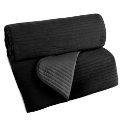 Prekrivač od ​​baršuna 240x220 cm, prošiven vrućim prešanjem s geometrijskim uzorkom - VELVET2