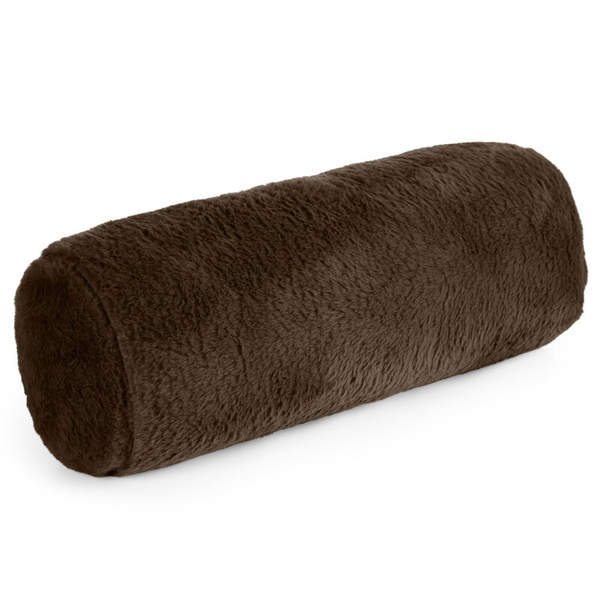 Jastuk, valjak 15x45 cm od mekane krznene tkanine NINA