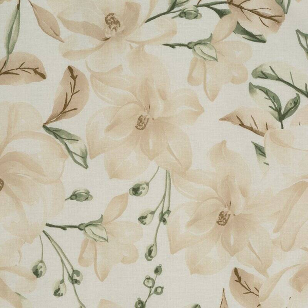 Posteljina 140x200 od ranforce pamuka ukrašena cvjetnim uzorkom Sonia