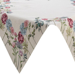 Goblen stolnjak ukrašen tkanim cvjetnim motivom 100x100