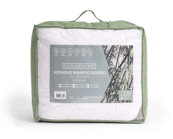Cjelogodišnji poplun od bambusa 200X220 cm luksuzni prošiveni