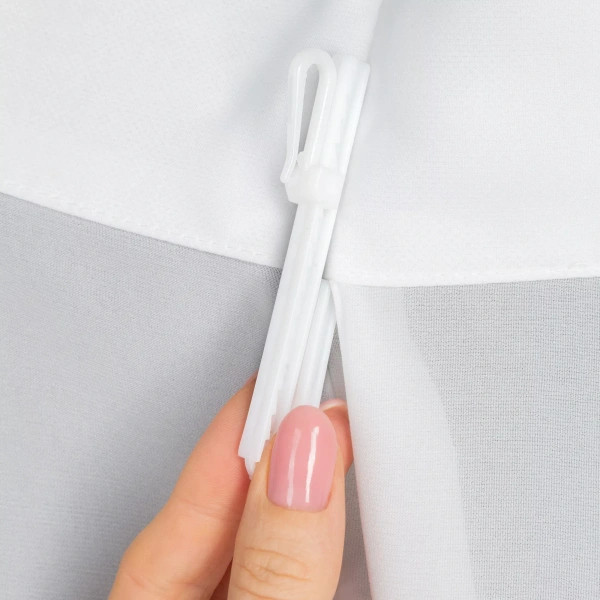 Bijela šifonska zavjesa 80x270 cm FLEX 1:1,5 - Ruby