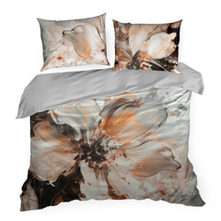 Posteljina 160x200 cm od  egipatskog pamučnog makosatina, s dizajnerskim printom Eve Minge