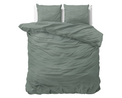 Zelena pamučna posteljina 240x220 pakirana u atraktivnu Stone Washed Green vrećicu