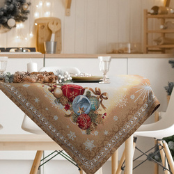 Tapiserijski stolnjak 140x180 cm ukrašen božićnim motivom