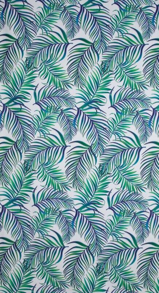 Baršunasta zavjesa 140x250 s printom palminog lišća Palms