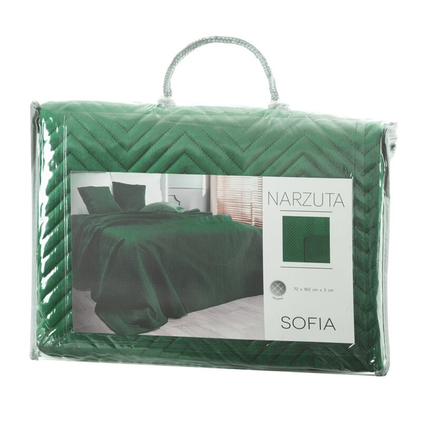 PREMIUM Prekrivač za fotelju 70x160 izrađen od mekog i mat baršuna, prošiven u uzorku riblje kosti metodom vrućeg prešanja Sofia