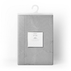 Stolnjak 145x400 otporan na mrlje ukrašen jacquard uzorkom lišća ginka i ukrasnim rubom Diana