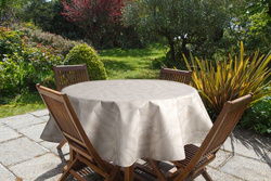 GARDEN okrugli stolnjak ∅ 150 cm za terasu i balkon od nepromočive tkanine