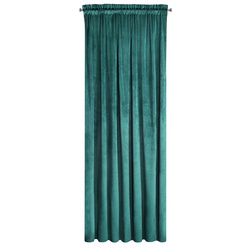 Zavjesa od jednobojnog mekog baršuna trakasta 140x270 cm ružičasta ROSA