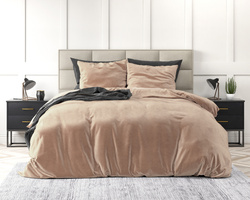 Baršunasta posteljina 200x220 mikroperkal Velvet Uni