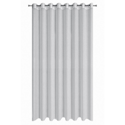 Zavjesa od svijetlog etamina sa srebrnim printom 300x250 cm Loara