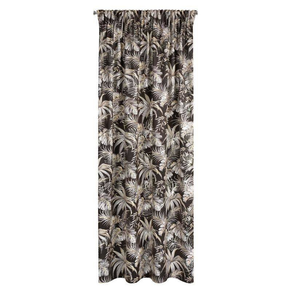 Zavjesa gotova  rodos trakasta 140x270 cm crna