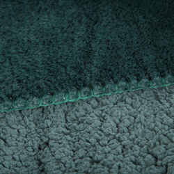 Zimska deka 170x210 cm, dvostrani prekrivač od ugodnog krzna i tkanine s uzorkom janjeće kože, NINA Premium