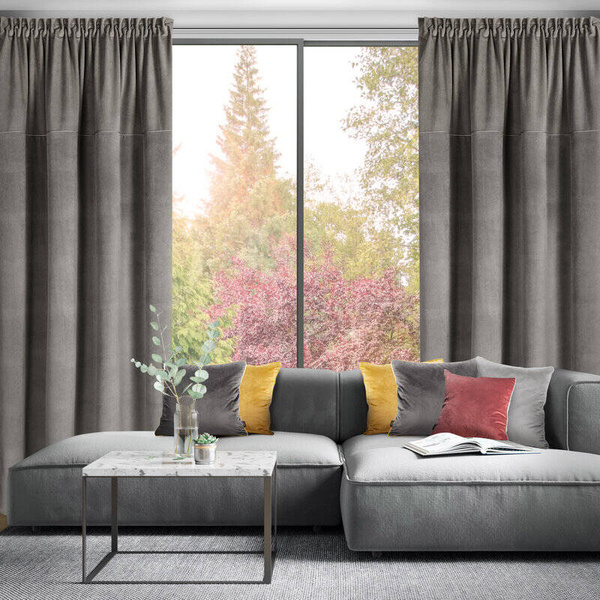 Baršunasta zavjesa 140x300 s finim strukturalnim uzorkom, gramature 200 g/m2 Milo