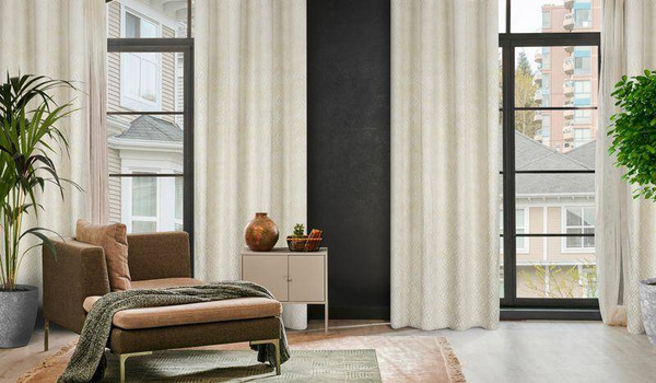 Zavjesa od baršuna sa osjenčanim srebrnim i zlatnim uzorkom u boho stilu 140x250 Areta