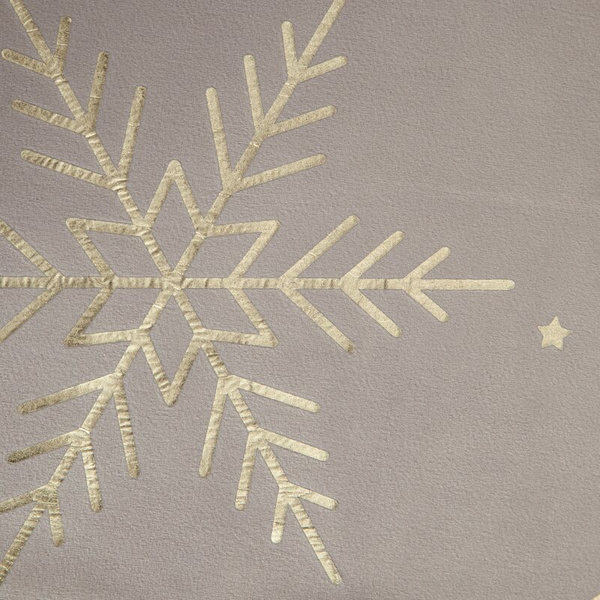 Božićni stolnjak 85x85 cm, baršunasta salveta ukrašena pahuljicama