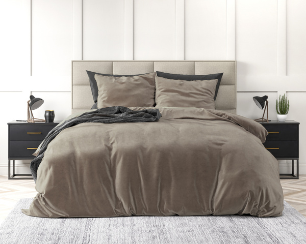 Baršunasta posteljina 200x220 mikroperkal Velvet Uni