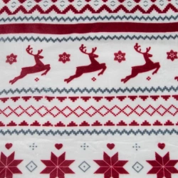 Deka 150x200 s božićnim skandinavskim motivom, debela i mekana
