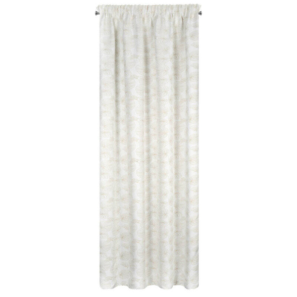 Zavjesa od blackout tkanine sa printom zlatnih listova lopoča 140x300 cm  Margold