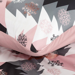 Set božićne posteljine 140x200 od mikrovlakana, ukrašen božićnim printom