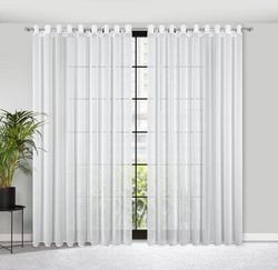 Zavjesa od glatke tkanine prirodnog izgleda 300x260 Kalia