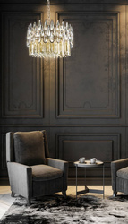 Lampa lidia (02) 80x35x30 cm transparentan