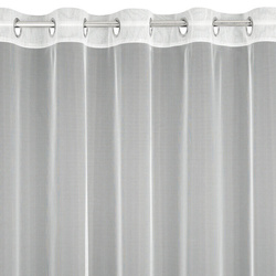 Bijela zavjesa od fine mreže ukrašena izvezenim cvijećem, 350x250 cm, NATALI 