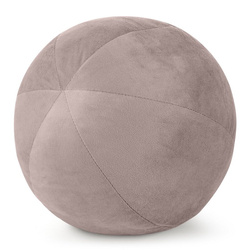Ukrasni jastuk, kugla O 24 cm od baršuna s kontrastnim rubom Gaja