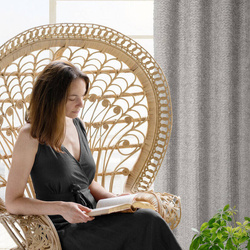 EVA MINGE gotova zavjesa 135x250 izrađena od šifona ukrašena moher koncem i suptilnim volanima TIFFANY 