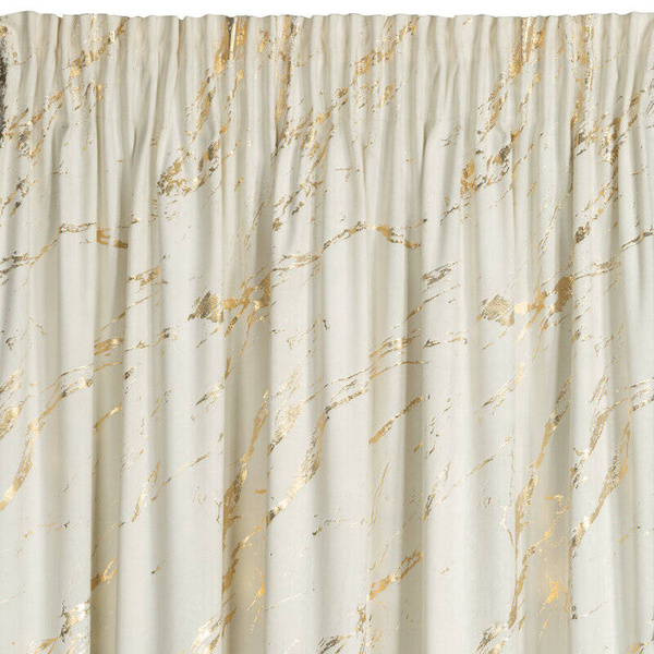 Gotova zavjesa 140x270 od baršuna ukrašena sjajnim mramorom Molly