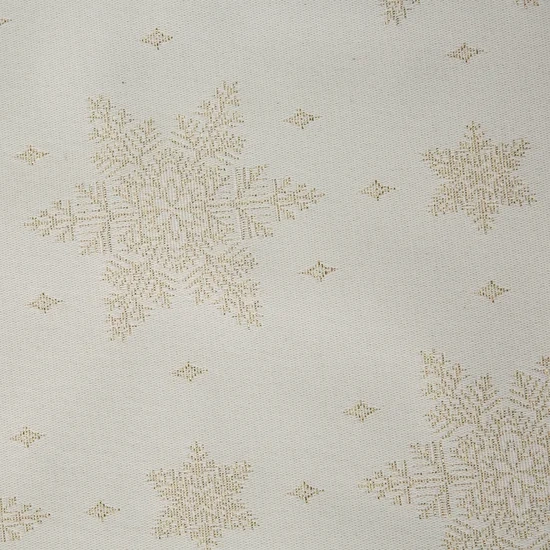 Božićni stolnjak od jacquard tkanine s motivom snježne pahulje protkane zlatnim koncem 135X180 Flash 9